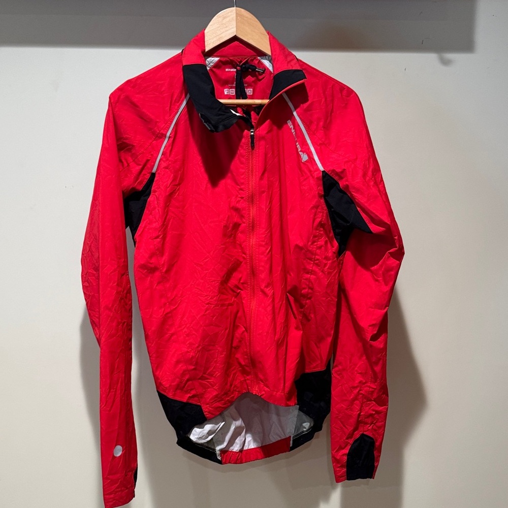 Men's Red and Black Windbreaker Jacket - Picture 1 of 4